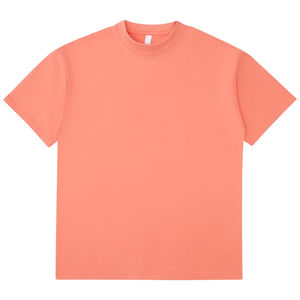 Camiseta extragrande de algodón 100% pesado de lujo para hombre, diseño bordado personalizado con cuello redondo, ropa extragrande tejida en blanco de peso pesado - Product Image 4