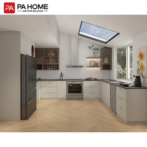 Pa Pre lắp ráp Modular Slim Shaker thiết kế bằng gỗ mộc thông minh kabinet đơn vị nhà bếp tủ với thạch anh Countertop - Product Image 3