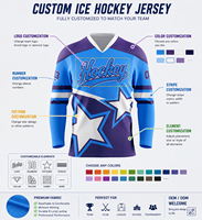 Camiseta de Hockey sobre Hielo Personalizada para Equipos Juveniles y Adultos, Entrenamiento, Práctica y Partidos, Pedidos al por Mayor y en Grandes Cantidades