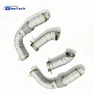 Tubería de Escape de Alto Flujo para BMW G90 M5 S68 4.4T V8 Híbrido Twin Turbo, Acero Inoxidable 304 con Protector Térmico, Ajuste Directo - Product Image 2