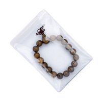 Sacs en PVC transparents auto-adhésifs pour bijoux, petites pochettes en plastique transparentes, sacs à fermeture éclair pour ranger les bagues, les boucles d'oreilles, les colliers et les bijoux