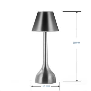 Lámpara de Mesa LED Recargable con Control Remoto Bluetooth, Opciones Multicolor RGB, Luz Inalámbrica de Aluminio para Decoración del Hogar y Hostelería - Product Image 2