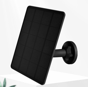 Panneau solaire noir 5W 5V pour caméra de chasse Caméra clignotante Google <span class=keywords><strong>Arlo</strong></span> Ring et éclairage LED de <span class=keywords><strong>sonnette</strong></span> intelligente avec support - Product Image 4