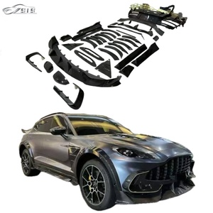 Kit Carrozzeria in Fibra di Carbonio Secca ASM DBX 19+ <span class=keywords><strong>MAN</strong></span>: Labbro, Minigonne Laterali, Diffusore e <span class=keywords><strong>Spoiler</strong></span> per Paraurti Auto ASM DBX/DBX 707 19+ - Product Image 1