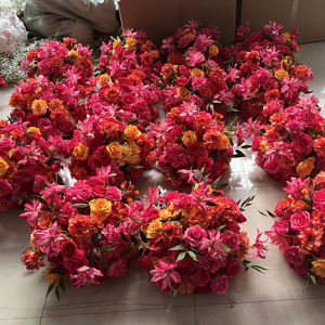 ボールセンターピースフラワーセンターピース人工ホワイトフラワーKL-FC92 OEM工場ウェディングテーブル配置用 - Product Image 2