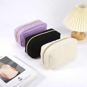 กระเป๋าเก็บของ<span class=keywords><strong>พับ</strong></span>ได้ Asuwish ขนาดใหญ่ ผ้าโพลีเอสเตอร์ลายลูกฟูก สีพื้น ลายด้าย ปิดซิป แฟชั่นใหม่ 3-6 ลิตร - Product Image 5