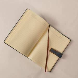 Vente directe d'usine nouveau design boucle en métal cahier d'agenda en cuir pu cahier en cuir pu avec métal - Product Image 2