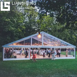 Toldo transparente para exteriores, aleación de aluminio, tienda para fiesta de boda, tienda para eventos