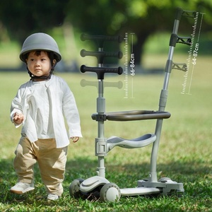 <span class=keywords><strong>Trottinette</strong></span> à pédales anti-retournement pour enfants de 1 à 14 <span class=keywords><strong>ans</strong></span>, en plastique, trois en un, roues planaires, siège réglable en hauteur - Product Image 2