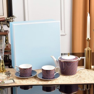 Set da Tè e Caffè Serie Bizantina Woodhouse, Tazze in Ceramica di Lusso Retrò con Motivi Floreali per Uso Domestico - Product Image 3