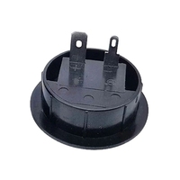 2 위치 커넥터 터미널 원형 오디오 스피커 단자 플러그 소켓 클립 직경 36.8mm