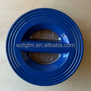 DN32 <span class=keywords><strong>DN40</strong></span> 1.2inch 1.5inch gang EPDM/NBR/Viton con dấu mềm Wafer loại tấm đôi kiểm tra van - Product Image 3