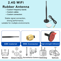 Antenne amplificatrice de signal 4G LTE 700-2700 MHz large bande, antenne cellulaire externe pour routeur, modem, passerelle, OEM personnalisé