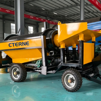 Fabricant chinois de tamis mobiles pour l'or, machine de lavage d'or alluvial pour le traitement de l'or de sable