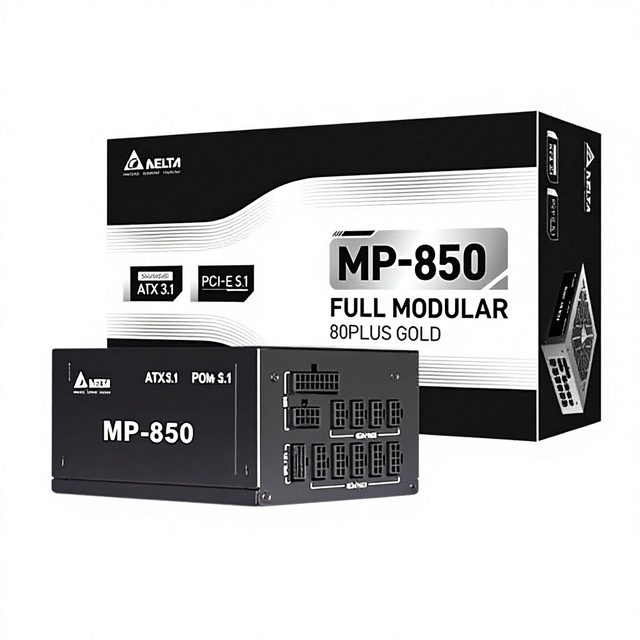 Delta Rated 850W Full Modular 80 PLUS Gold ATX3.1/PCIe5.1 Full-Voltage Computer Power Supply Supports 50 Series Graphics Card