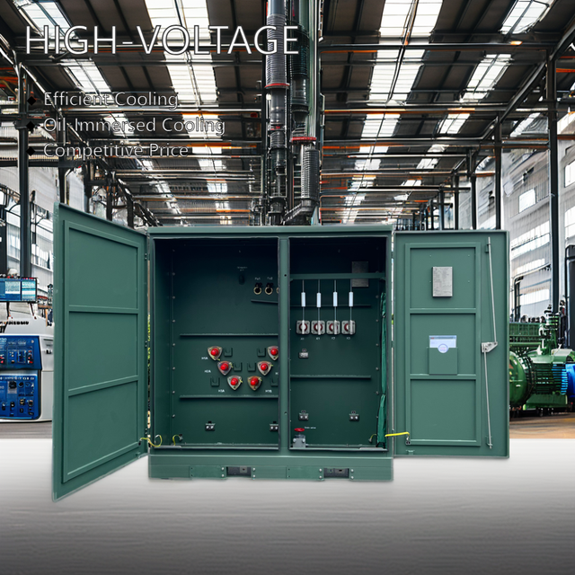 ANSI / IEEE Three-Phase Pad Mounted Copper Transformer 35kv/33kv 2 Mva/500kva/1250kVA  480V 10KV Distribution Power Substation