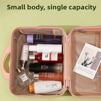 Cosmeticasuitkoffer met op maat gemaakt logo, 14 inch, harde schaal, hoekbescherming, mini reistas voor make-up, met wielen, sloten en handgrepen