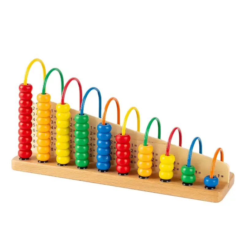 Abacus contagem de número de contagem de madeira, contas de aprendizagem, número educacional, crianças, contagem, abacus, brinquedos inteligentes para crianças