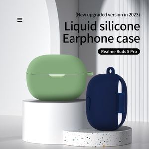 Nueva Funda Protectora de Silicona Suave Mate para Auriculares Xiaomi <span class=keywords><strong>Redmi</strong></span> <span class=keywords><strong>Buds</strong></span> 8 / <span class=keywords><strong>5</strong></span> <span class=keywords><strong>Pro</strong></span>, Antiarañazos, Antipolvo, con Gancho - Product Image 2