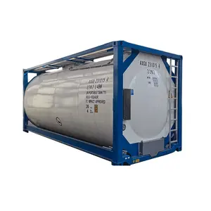 Kazakhstan EN/ASME norme 21000-26000L T11 portable ISO stockage liquide réservoir conteneur transport acide