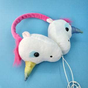 Casque d'écoute en peluche licorne KINGSTAR pour filles, cache-oreilles en fourrure d'hiver pour femmes, couvre-oreilles chauds, bandeaux pour femmes, jouets, cadeaux d'anniversaire - Product Image 2