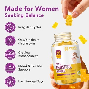 Gomitas de Inositol de Marca Privada OEM para el Equilibrio Hormonal y Apoyo a la Fertilidad con ALA, Vitamina D3, B12 y Cromo - Product Image 3