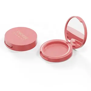 2023 new red luxury cosmetic mini empty cushion face powder packaging dual foundation compact case
