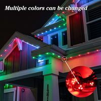 Luces LED RGB 12V/24V para Exteriores, Guirnaldas de Luces Navideñas para Paisajes, Iluminación Puntual Permanente para Decoración del Hogar