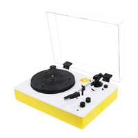 Tourne-disque vinyle LP électrique moderne à 3 vitesses, design tendance, personnalisé