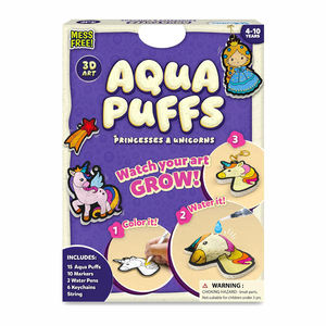 Aqua Puffs Principesse e Unicorni, Regali per la Natale, Kit Artistico 3D da Dipingere per Bambini - Product Image 1
