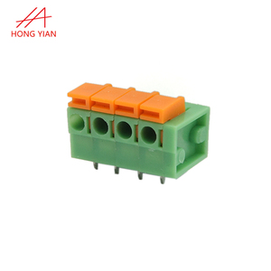 Connecteur fil-circuit imprimé 2,54 mm, borne électrique verte, <span class=keywords><strong>bornier</strong></span> à ressort pour PCB 6 8 10 - Product Image 2