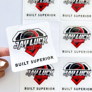 High Quality Custom Logo <strong>Label</strong> Printed Strong Adhesive Waterproof Clear <strong>Domed</strong> Stickers Rectangle Epoxy Resin Crystal Stickers - Product Image 6