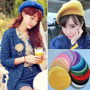 Bérets en laine pour filles, bonnets de style français, plusieurs couleurs, mode féminine, bérets en laine pour peintres, bérets d'extérieur chauds pour l'automne, bérets pour femmes, bérets pour filles - Product Image 2