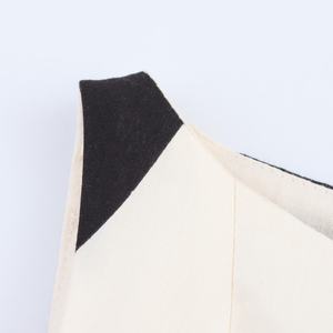 Vestido Largo Informal de Verano para Mujer, Tejido Natural Transpirable, Cuello Redondo, Sin Mangas, Beige y Negro, Servicio OEM, Gran Venta - Product Image 5