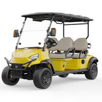 Voiturette de golf électrique GreenRider Import Style 4 places, système multimédia, capacité tout-terrain, grandes roues, vitesse 30 km/h, autonomie 50-70 km