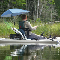Parasol de pêche rotatif universel avec pince, protection UV SPF 50+, portable pour chaise/table de plage ou de camping