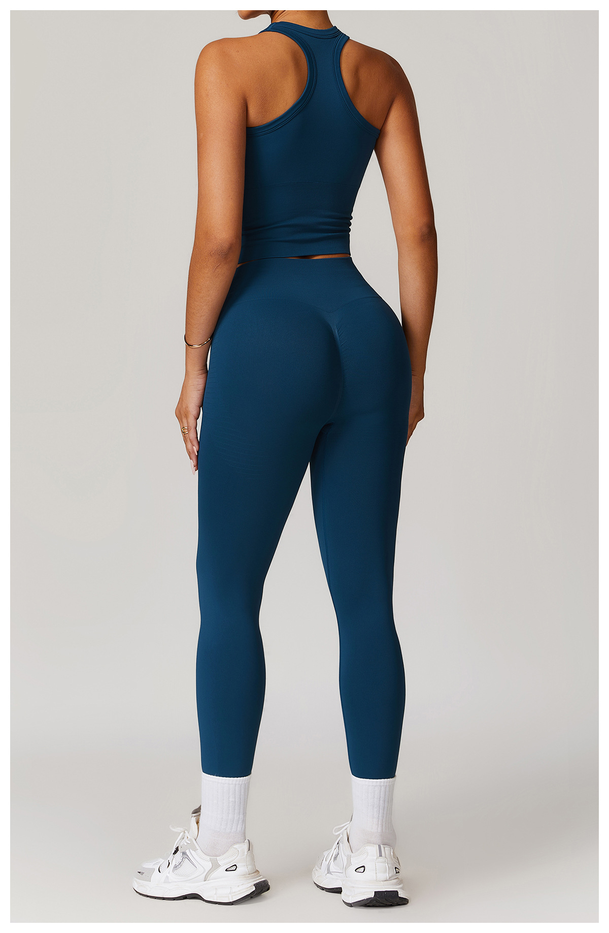 NAVY blue tank legging set