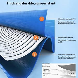<span class=keywords><strong>Piscine</strong></span> <span class=keywords><strong>rectangulaire</strong></span> gonflable épaisse et grande pour usage familial, enfants et adultes, pour l'extérieur - Product Image 3