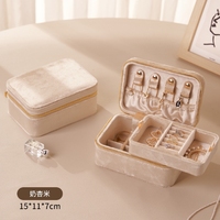 Flanell Umweltfreundliche Schmuckaufbewahrungsbox für Hochzeit Chinesisches Neujahr Ostern - Modisches Rechteckiges Design für Ringe Halsketten
