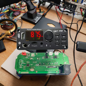 12-24V Display <span class=keywords><strong>LED</strong></span> FM MP3 Kit decodificatore scheda lettore USB MP3 modulo amplificatore 2*50W WMA/WAV/APE/FLAC supporto - Product Image 1