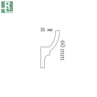 RUITONG — éclairage LED en polystyrène, moulage de couronne décorative