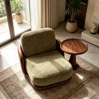 Fauteuil individuel moderne en fibre de verre, chaise d'appoint rembourrée, fauteuil de salon rétro pour le salon