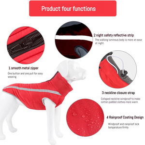 Büyük köpekler için yeni stil yansıtıcı su geçirmez köpek ceket kış giyim XL XXL boyutları Pet giysi - Product Image 4