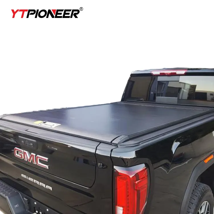 YTPIONEER אלומיניום קשיח נשלף ידני כיסוי מיטת Tonneau כיסוי עבור GMC סייר 1500 2500 3500