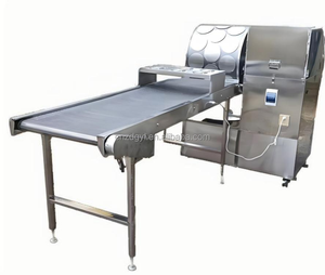 Máquina laminadora de rollos de masa de pan pita taco suave personalizada de 12 pulgadas, línea de producción de máquina para hacer lavash - Product Image 1