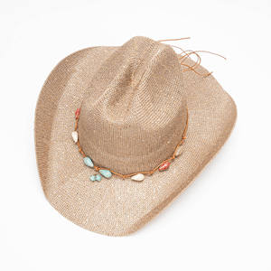 Sombrero de <span class=keywords><strong>Jazz</strong></span> Bohemio Unisex con Lentejuelas, Nuevo Sombrero Fedora para Vacaciones en la Playa, Sombrero Vaquero Occidental, Accesorio de Moda para Hombres y Mujeres - Product Image 4