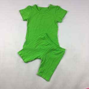 Vêtements d'été pour bébés garçons et filles, pyjamas, t-shirt en coton à manches courtes + pantalon court, ensemble de vêtements ajustés pour bébé - Product Image 6