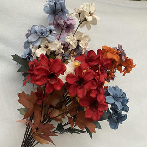 Arreglo Floral al por Mayor <span class=keywords><strong>LO</strong></span>-568, Flores Artificiales de Fresia y Orquídea de Seda de 70 cm de Altura para Decoración del Hogar y Bodas - Product Image 2