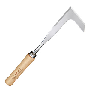Cpai Crack Weeder Curved Blade Wood Handle Garden Patio <b>Weed</b> Remover - Product Image 2