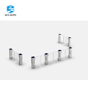 ACS AUTO Porte battante en acier inoxydable robuste-Capteurs anti-collision et indice IP54 pour les voies de contrôle des supermarchés - Product Image 6